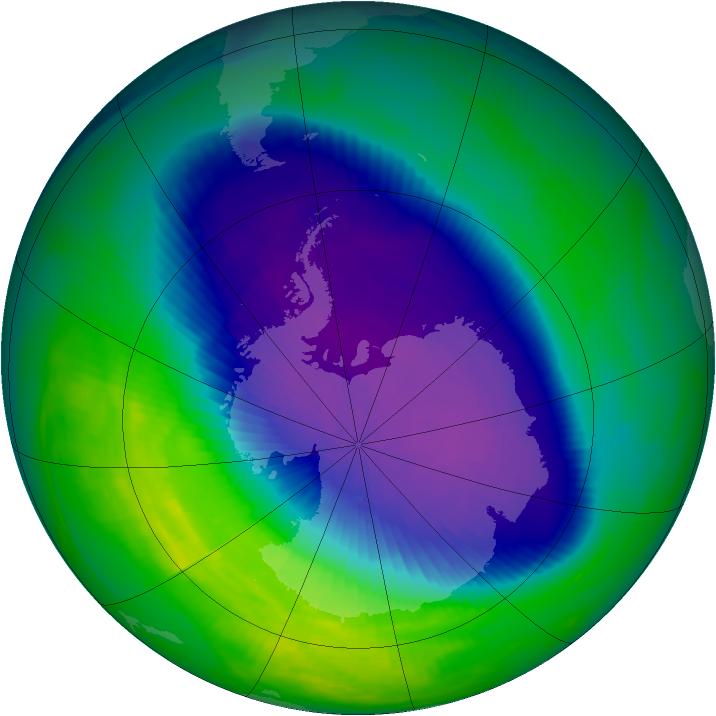 Ozone Map 1992-10-05
